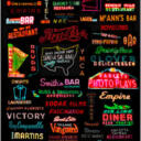 NYC Vintage Neon Collage