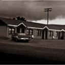 Motel with Neon Signs