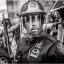 Policeman at Black Lives Matter Protest 2020